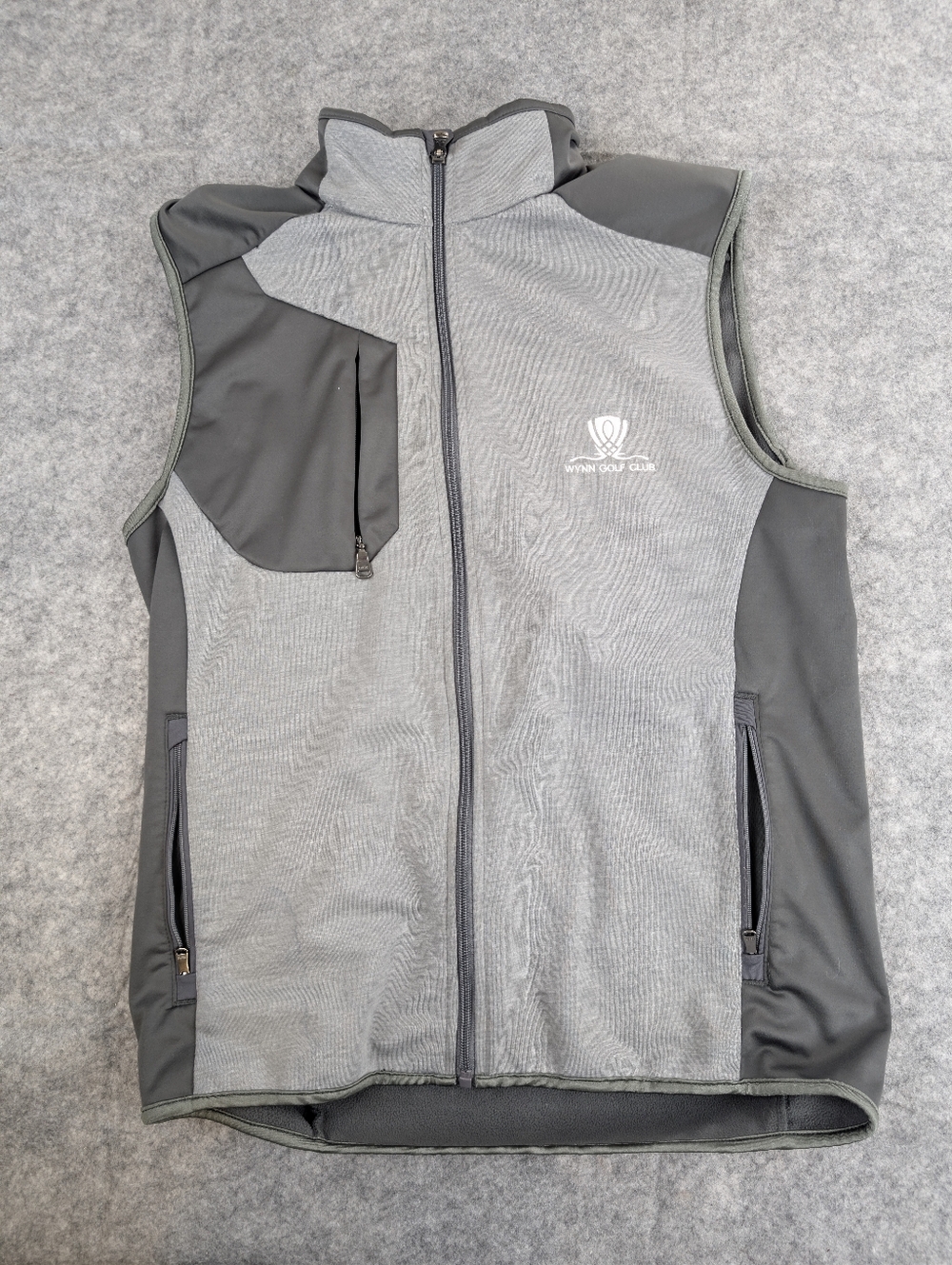 RLX Ralph Lauren Men's Grey Two-Tone Softshell Vest
